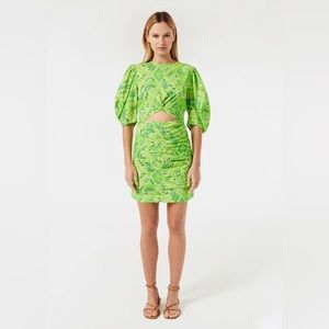 RHODE Isla Dress ~ Lime Diamond Sitch